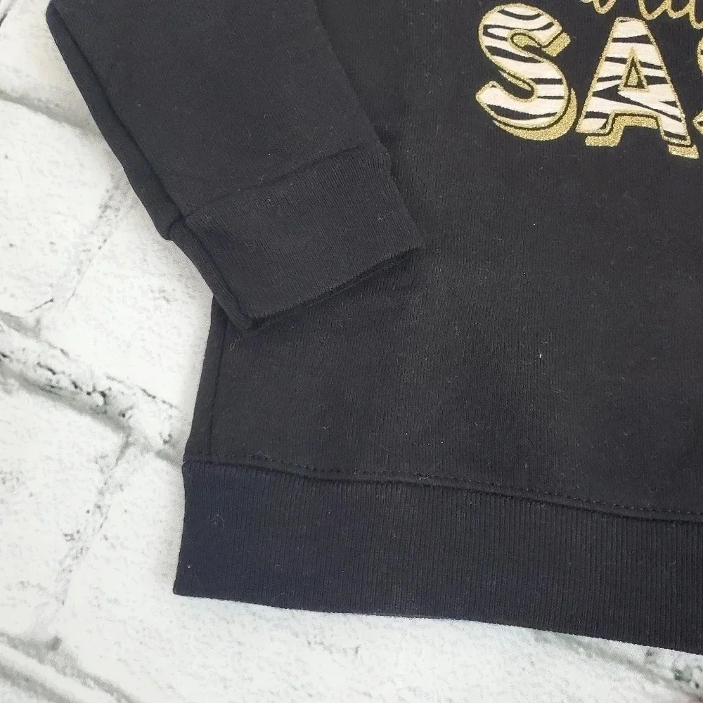 A little bit Sassy Girls Fleece Lined Sweatshirt and Sweatpants Matching Set - Picture 5 of 9